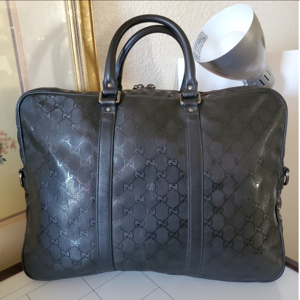 Gucci Convertible Briefcase GG Imprime B - Picture 1 of 11